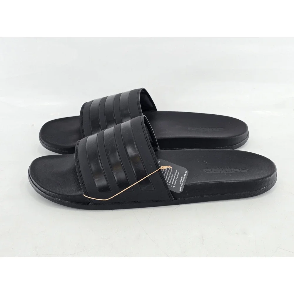 Adidas Adilette Comfort Slides Mens Size 17 Black GZ5896 - New